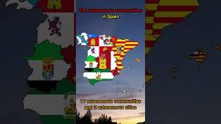 The autonomous communities in Spain