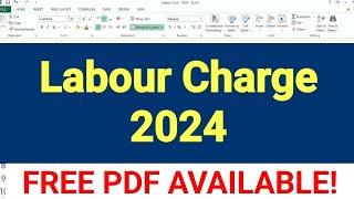 Labour cost 2024 | Construction labour cost per sqft | labour contract cost | labor cost | contract