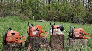 Husqvarna 2100cd vs 592xp vs 394xp vs Stihl MS 661c