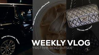 WEEKLY VLOG | FIRST TIME BEING "OUTSIDE" + MINI TRY ON HAUL + COFFEE RUN + MORE | ASHLEY DIOR VLOG