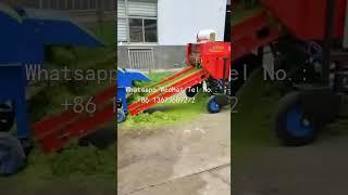 High Efficient Corn Silage Baler with Chaff Cutter for Round Bales #silagebaler #chaffcutter