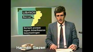 STER reclame & NOS Journaal 08-02-1984 Harmen Siezen  | TV zoals het vroeger was