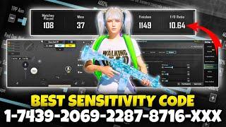 NEW UPDATE 3.5  BEST SENSITIVITY CODE + CONTROL SETTINGS PUBG MOBILE/BGMI