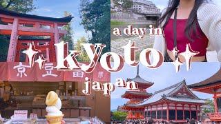 japan vlog | a day in kyoto ️ | fushimi inari shrine, nishiki market, kiyomizu dera