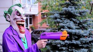 Epic Nerf Battle: Joker's Heist - Fighting Joker's Masked Minions to Reclaim the Cash!