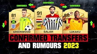 FIFA 23 | NEW CONFIRMED TRANSFERS & RUMOURS!  ft. Salah, Greenwood, Lukaku…