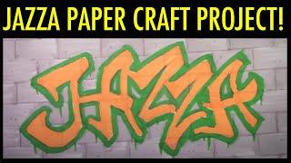 JAZZA Paper Craft Project! (Using His Brand New Art Supplies!)