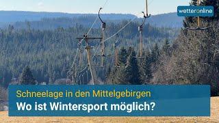 Winter ohne Schnee? So sieht es in den Mittelgebirgen aus!