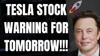  TESLA STOCK WARNING FOR TOMORROW!! TSLA, SPY, ES, NVDA, AAPL, QQQ, META, & AMZN PREDICTIONS!! 