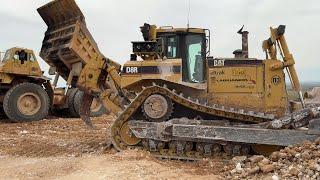 Caterpillar D8R Bulldozer Lays Εmbankments On Construction Site-  Sotiriadis/Labrianidis 4k