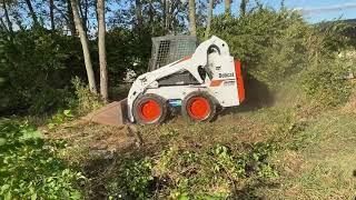 Bobcat S175G Clearing Trees