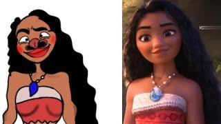 Moana 2 | official trailer drawing funny memes video | Moana &maui funny crazy art video.