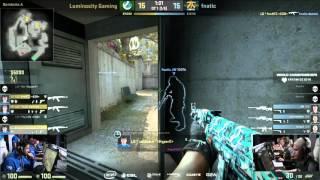 TACO clutch in overtime - Luminosity Gaming vs fnatic CS:GO IEM Katowice 2016 Final