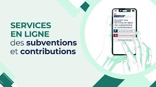 Accédez aux Services en ligne des subventions et contributions (SELSC)