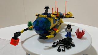 LEGO Aquazone Crystal Explorer Sub with working compass, magnets, and more! Build and review