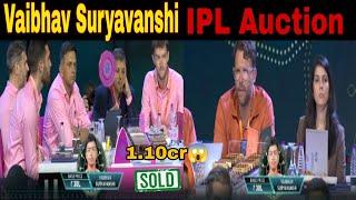 Vaibhav Suryavanshi IPL Auction full highlights ll Vaibhav Suryavanshi IPL Auction 2025