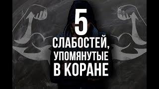 5 наших СЛАБОСТЕЙ, о которых сказано даже в Коране