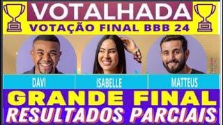 PESQUISA Votalhada BBB 24 atualizado dia 15 9hs 'GRANDE FINAL' DAVI CORRE RISCO DE PERDER