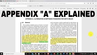 API 1104 Appendix A Explained For Certified Welding Inspectors CWI