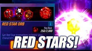 25x Red Star Orb Opening! Amazing Pulls!!! - Marvel Strike Force