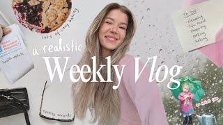 a realistic week in my life // redecorating + health update + cozy cooking + baking  (rainy  vlog)