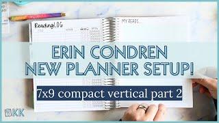 Erin Condren LifePlanner Setup Functional Planning in Evolve 7x9 Compact Vertical New Planner Part 2