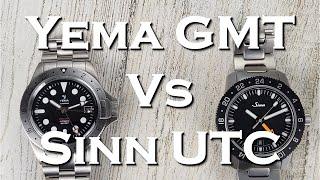 Yema Superman Worldtime GMT Vs Sinn 105 UTC