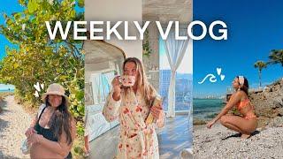 spend a few days with me: skincare, beach day, vlog