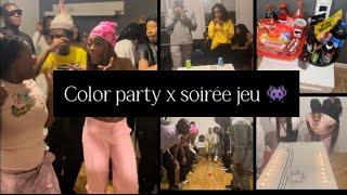 VLOG : COLOR PARTY & SOIRÉE JEU