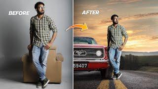 Realistic Background Change Tutorial / Photoshop Tutorial / Photo Manipulation / Photo Editing