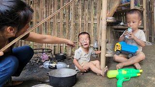 Mom is healthy again.  The son was happy when he received a secret gift from his mother