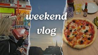 (Eng sub) 국제 커플의 주말 브이로그 | Weekend Vlog | grocery shopping | pizza