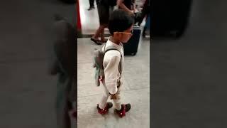 #street Glider#Flashing Wheels #skating boy