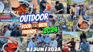 Outdoor party with friends on mountain ️ /Food  and travel /saleh khana kotli kalan /2024