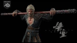 Black Myth Wukong 3D Game Character modeling - Fan-art - Part 2