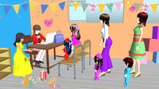 KIRANA DAFTAR SEKOLAH || VLOG KING HAPPY FAMILY || SAKURA SCHOOL SIMULATOR