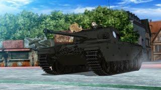 CENTURION Tank vs TIGER Tank and PZ IV (Girls und Panzer Der Film)