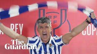 Real Sociedad manager breaks into song after Copa del Rey triumph