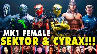 Reactors Reaction To Seeing Female Sektor Ghostface & T-1000 In MK1 Kombat Pack 2 | Mixed Reactions
