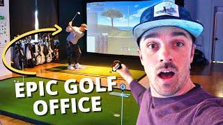 WE BUILT AN EPIC GOLF OFFICE | Full Studio Tour