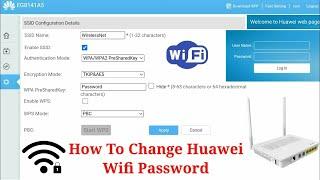 How To Change Huawei Wifi Password | Huawei Wifi Password Change | Huawei EG8141A5 Password Change