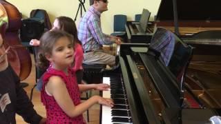 Amazing 8 Year Old Lucy Plays Piano With Musical Savant Derek Paravicini!
