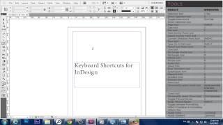 Keyboard Shortcuts for InDesign
