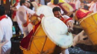 Puneri Dhol Original - Full Energy - Full Bass - Mumbai - Ganpati Visarjan.