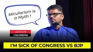 J Sai Deepak Speech on Secularism in India, Hindu dharma, Constitution, Civilization & Congress BJP