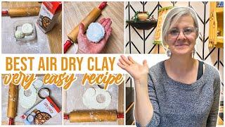 BEST DIY AIR DRY CLAY RECIPE  / VERY EASY