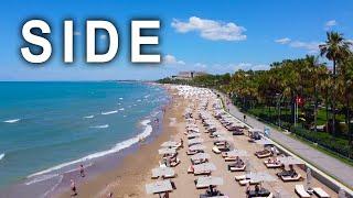 SIDE HEUTE Promenade. Strand. Meer. Türkei 2024 #antalya #side #sideturkey