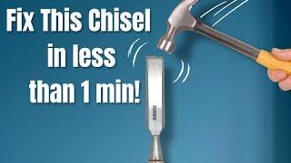 Sharpen The Worst Bench Chisel Imaginable in Less Than 1 Minute!