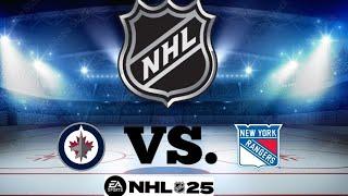 Winnipeg JETS vs NY RANGERS (NHL 24/25)| 12. NOV  NHL 25 Gameplay #nhl25 #nhl