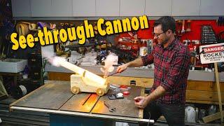 Seethrough Cannon - Watch exactly how a cannon works and fires